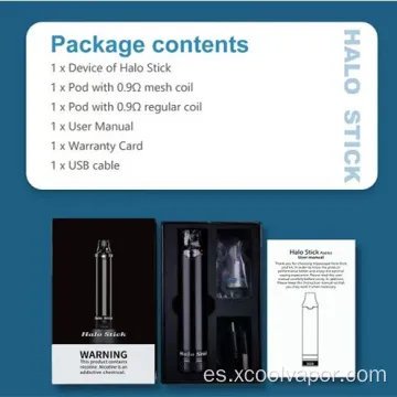 Halo Stick Pod Kit al por mayor Recargable Vape Pen